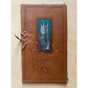 1914 Williams College Class Day Exercises Leather Program – Thompson Chapel Cove